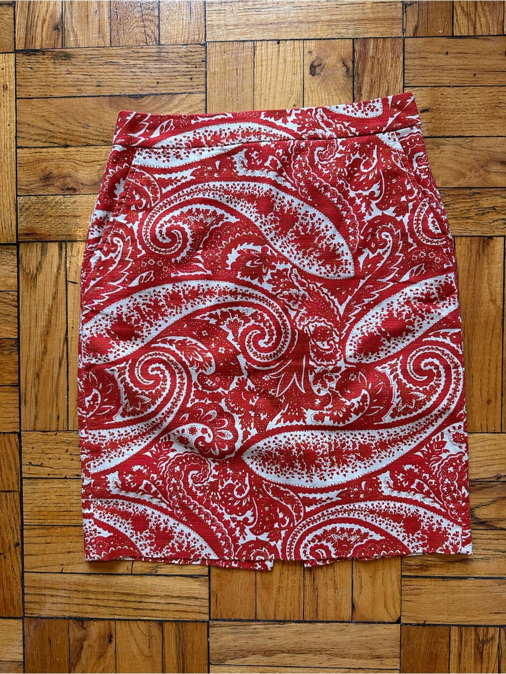 J. Crew No 2 Pencil Skirt in Paisley Print